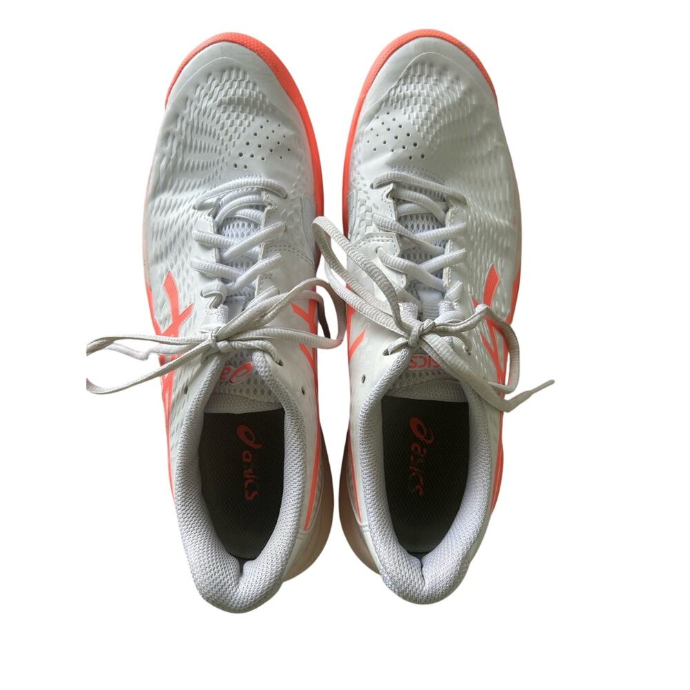 ASICS Women’s Gel-Challenger 14 White and Coral Tennis Shoes Size 10